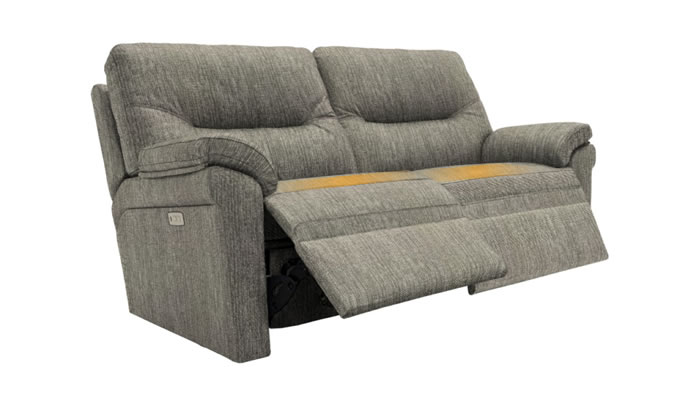 G Plan Seattle Heated 2.5 Seater Electric Recliner Lumbar Support Coppice Ash